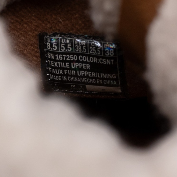 Skechers Arya Fold Over Faux Fur Booties New Rumour Chestnut Brown Size 8.5 - Picture 5 of 6